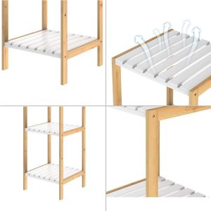 Bamboo Storage Shelf 5-Tier 140 x 30 x 40cm - Image 8