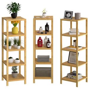 Bamboo Storage Shelf 5-Tier 140 x 30 x 40cm - Image 7