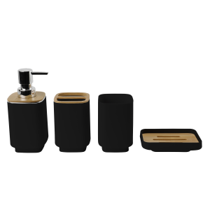 sanitary 4-pieces Bath Set With Bamboo Lid - Image 4