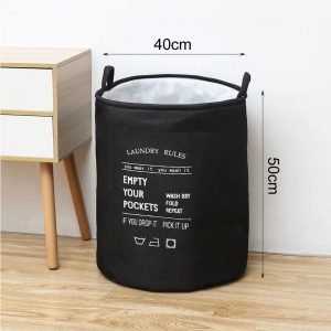 Thick PEVA Collapsible Laundry Basket Storage Bag - Image 6