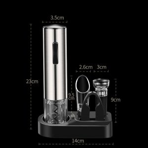 KLT Rechargeable Stainless Electric Wine Opener Set KP3-362003 - Image 4