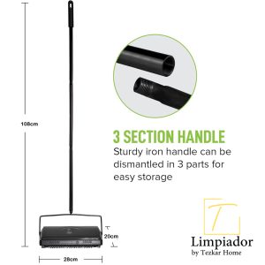 Limpiador Metal Manual Carpet Sweeper By Tezkar Home - Image 11