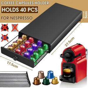Metal Capsule Holder For Nespresso Of 40-Coffee Capsules - Image 5