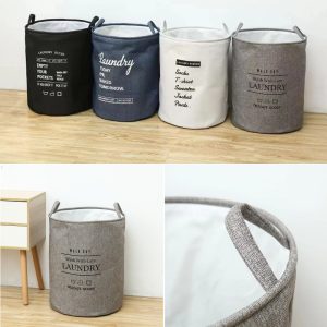 Thick PEVA Collapsible Laundry Basket Storage Bag - Image 7