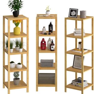 Bamboo Storage Shelf 5-Tier 140 x 30 x 40cm - Image 10