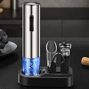 KLT Rechargeable Stainless Electric Wine Opener Set KP3-362003 - Image 2