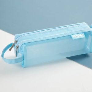 YIYIBUSHE Double Zipper Mesh Pen Case Clear Trial Pencil 86163 - Image 5