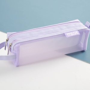 YIYIBUSHE Double Zipper Mesh Pen Case Clear Trial Pencil 86163 - Image 7