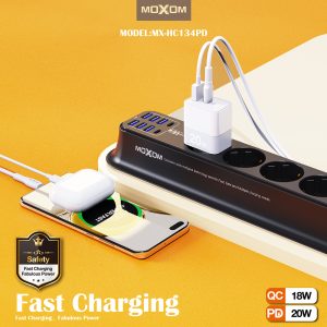 Moxom MX-HC134PD, Capital PD20W QC18W Fast Charger With Cable - Image 3