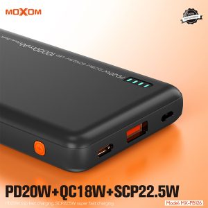 MOXOM MX PB126 10000mAh Power Bank PD20W - Image 5