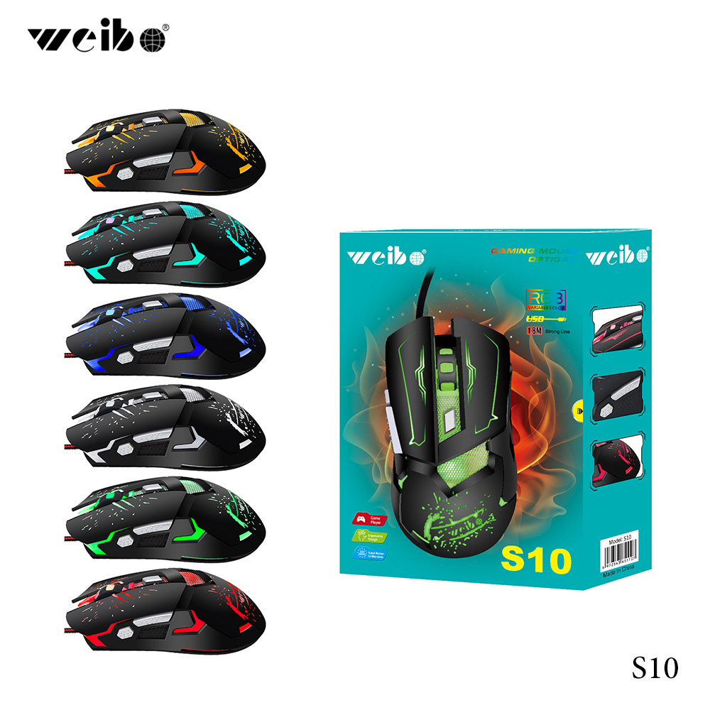 Weibo S10 RGB Gaming Mouse - TezkarShop Official Website