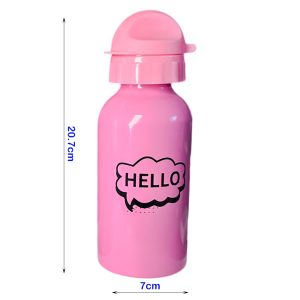 Hello Water Bottle Aluminum Screw With Lid 500ml - Image 3