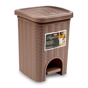 Trash Can Rattan Pedal Trash Can 8.5L/22L - Image 7