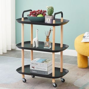 Movable Trolleys 3 Tier Rolling Cart Holds up to 30kg - Image 5
