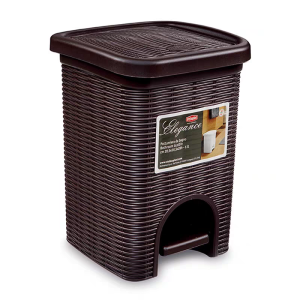 Trash Can Rattan Pedal Trash Can 8.5L/22L - Image 8