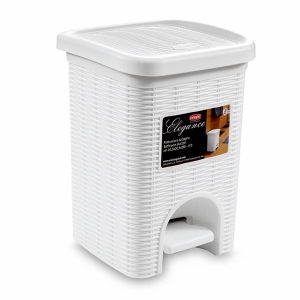 Trash Can Rattan Pedal Trash Can 8.5L/22L - Image 1