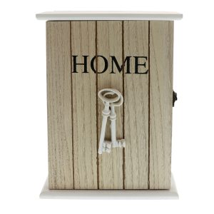Vintage Home Wooden Wall Hanging Key Box - Image 1