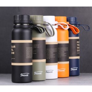 1100ml Portable Stainless Steel Insulation Pot Spray Plastic with Handle - Image 2