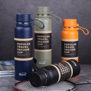 1100ml Portable Stainless Steel Insulation Pot Spray Plastic with Handle - Image 1
