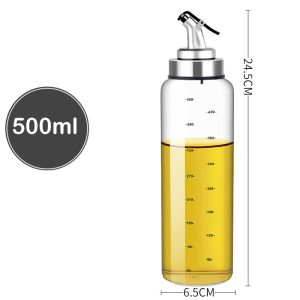 Glass Oil & Vinegar Dispenser Bottle 500ml - Image 4
