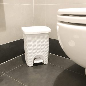 Trash Can Rattan Pedal Trash Can 8.5L/22L - Image 2