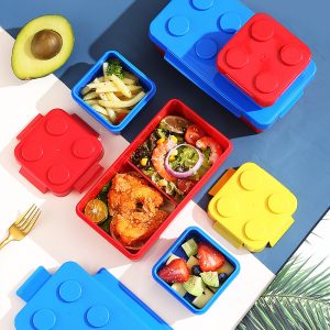 Brick Design Stackable Lunch Box Container - Image 2