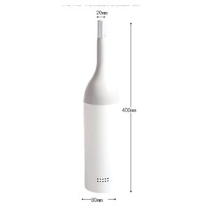 Creative Wine Bottle Shape Toilet Cleaning Brush With Base - Image 3