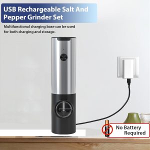 KLT Rechargeable Salt and Pepper Grinder - Image 2