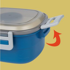 Bento Lunch Box with 5 Compartments, with Dressing Container, 1300 ml - Image 8
