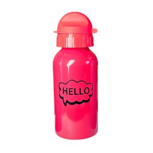 Hello Water Bottle Aluminum Screw With Lid 500ml - Image 5