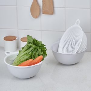 2 in 1 Kitchen Colander Set with Bowl Strainer - Image 6