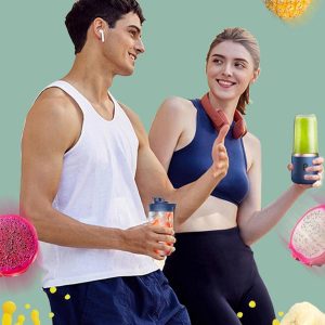 USB Rechargeable Portable Fresh Juice Blender 1800Ah - Image 5