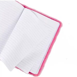 Notebook with Lined Notepad A5 Plush Cover Cuteness 80 Sheets - Image 3