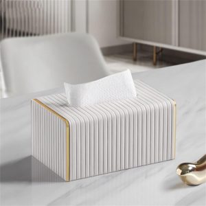 Pu Leather Unique Design Tissue Box Cover (10X14X21)CM - Image 6