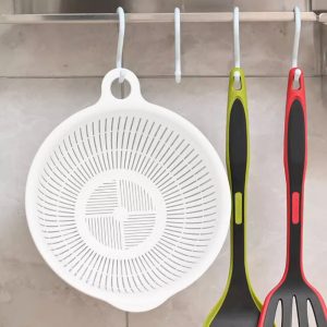 2 in 1 Kitchen Colander Set with Bowl Strainer - Image 9