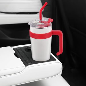 Double Wall 1200ml Vacuum Insulated Tumbler with Handle and Stainless Straw - Image 6