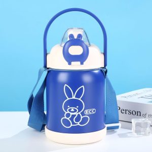Stainless Steel Thermal School Water Bottle With Straw 750ml - Image 9