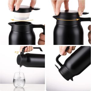 Coffee Thermos Carafe, 1500ml Stainless Steel Double-Walled Thermal - Image 4