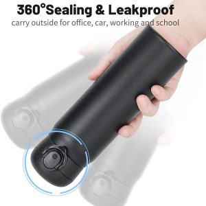 500 Ml Insulated Water Bottle, Stainless Steel Thermos Coffee Travel Mug - Image 5