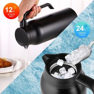Coffee Thermos Carafe, 1500ml Stainless Steel Double-Walled Thermal - Image 7