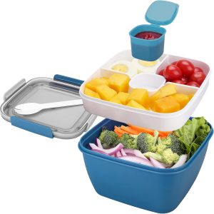 Bento Lunch Box 1200ml ,3-Compartment - Image 1