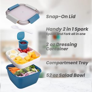 Bento Lunch Box 1200ml ,3-Compartment - Image 7