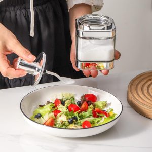 2-Pieces Transparent Glass Jar with Spoon - Image 5