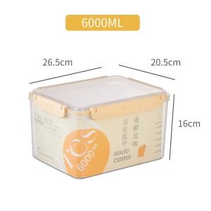 Microwave plastic Food Storage With Smart Lock Lids 6000ml - Image 4