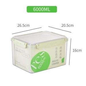 Microwave plastic Food Storage With Smart Lock Lids 6000ml - Image 3