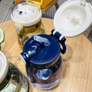 Hello School Water Bottle with Straw & Strip 800ml - Image 3