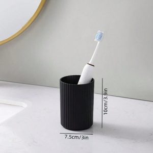 Luxurious 6-Pieces Bamboo Cover Bathroom Accessories Set - Image 7