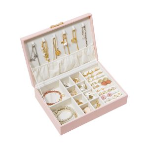 Premium PU Leather Jewelry Box Organizer - Image 1