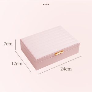 Premium PU Leather Jewelry Box Organizer - Image 3