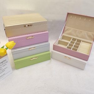 Premium PU Leather Jewelry Box Organizer - Image 6